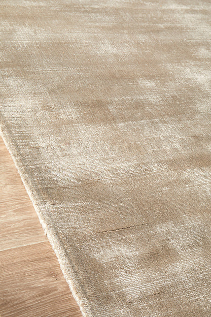 Elvane Natural Beige Viscose Rug