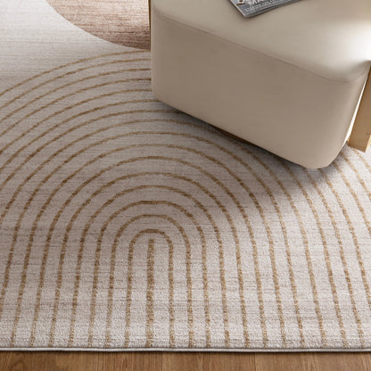 Orin Ivory Brown Rug