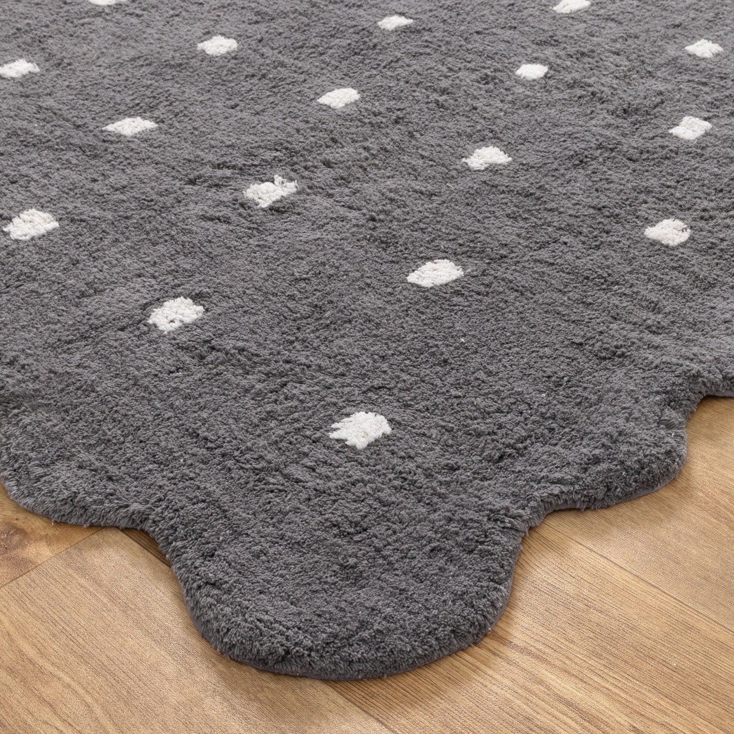 Dream Grey Round Kids Rug
