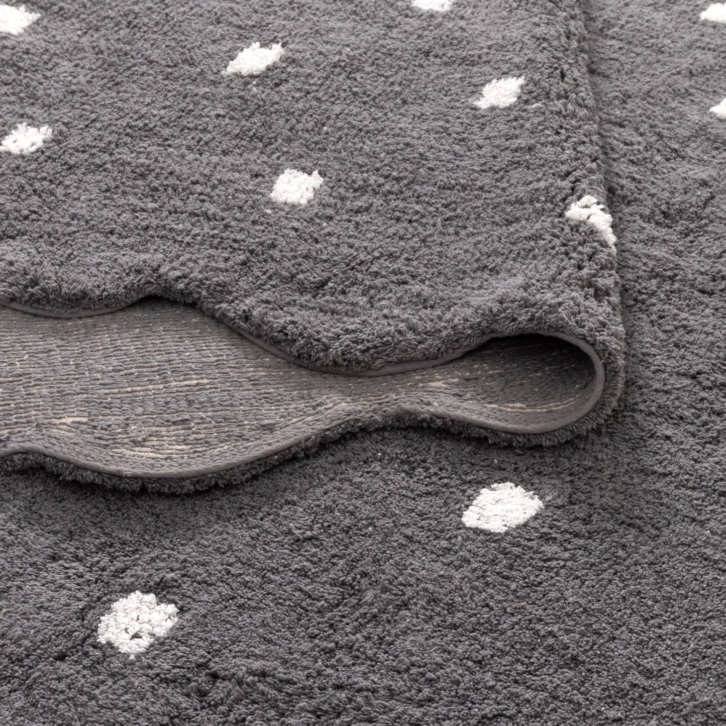 Dream Grey Round Kids Rug