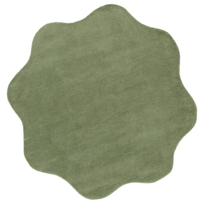 Ondella Green Round Rug