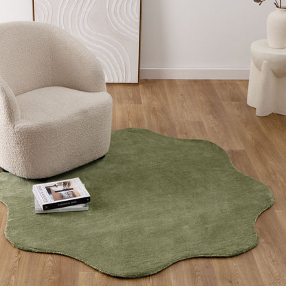 Ondella Green Round Rug