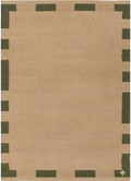 Naro Brown Green Jute Rug
