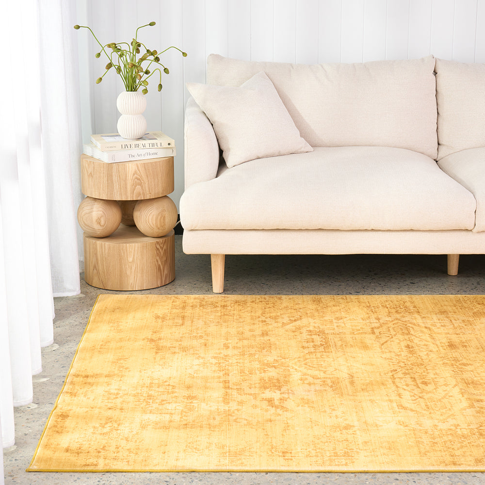 Gemmara Amber Rust Washable Rug