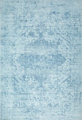 Gemmara Aqua Blue Washable Rug