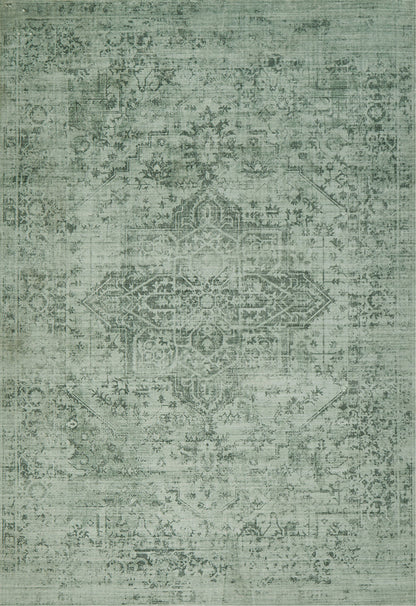 Gemmara Emerald Green Washable Rug
