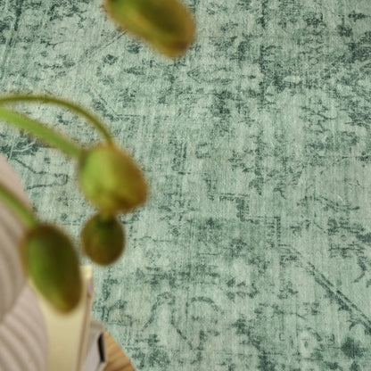 Gemmara Emerald Green Washable Rug
