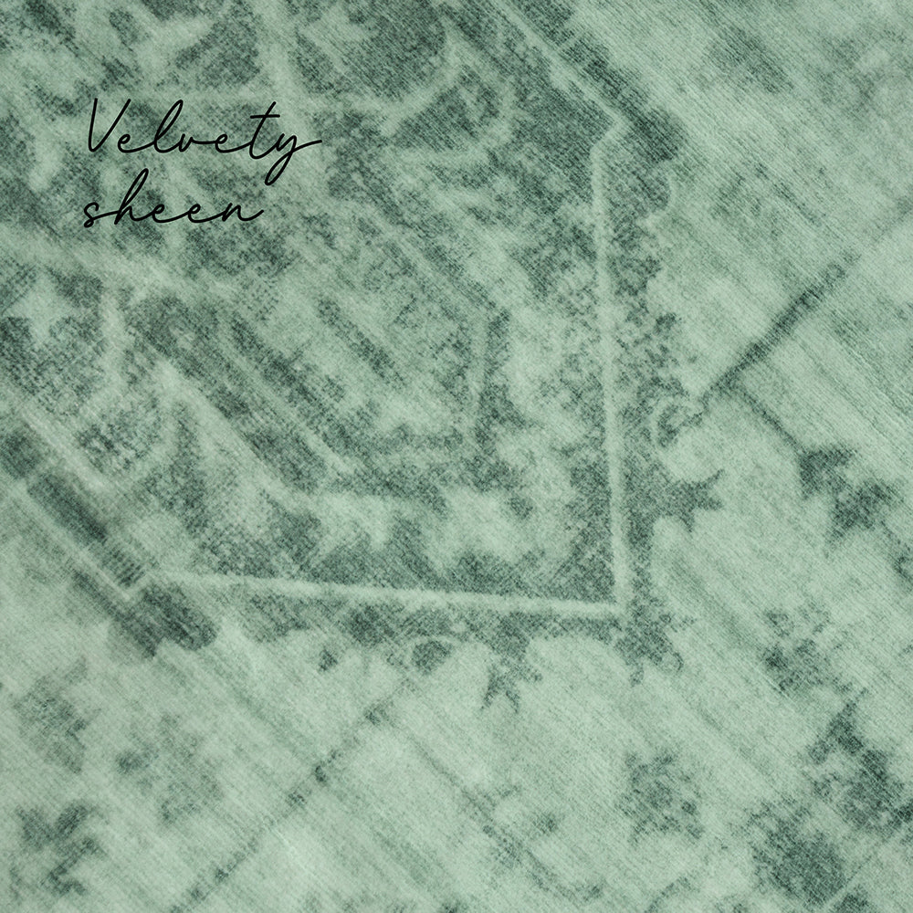 Gemmara Emerald Green Washable Rug
