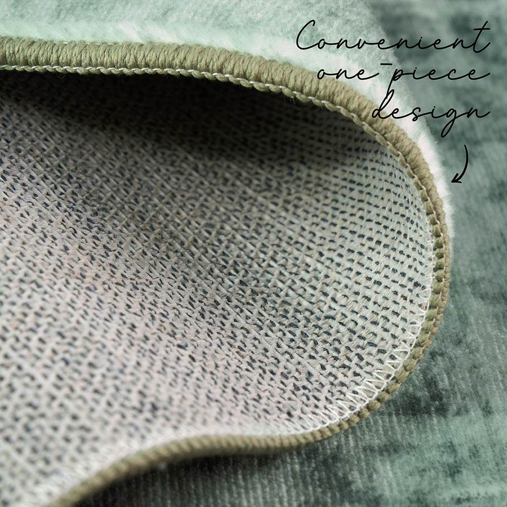 Gemmara Emerald Green Washable Rug