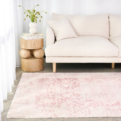 Gemmara Rose Pink Washable Rug