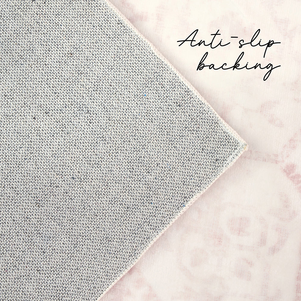 Gemmara Rose Pink Washable Rug