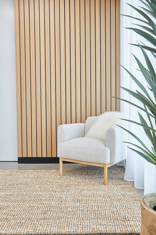 Selvia Natural Wool & Jute Rug