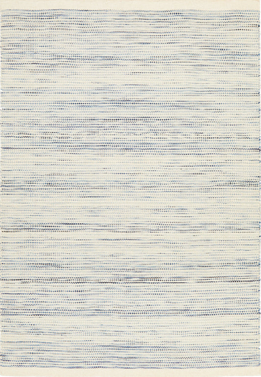 Halden Blue and Beige Wool Rug