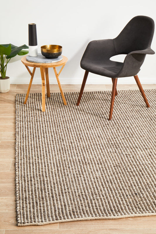 Halden Brown Wool Rug
