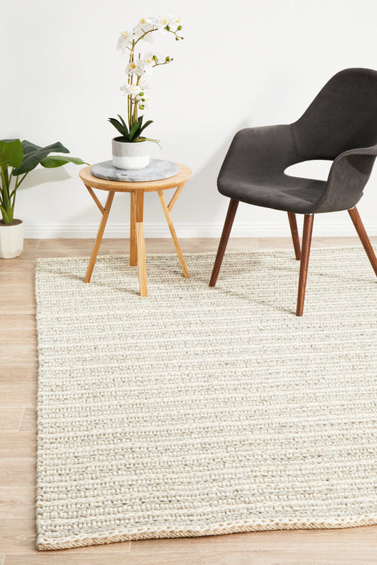 Halden Dove Beige Wool Rug