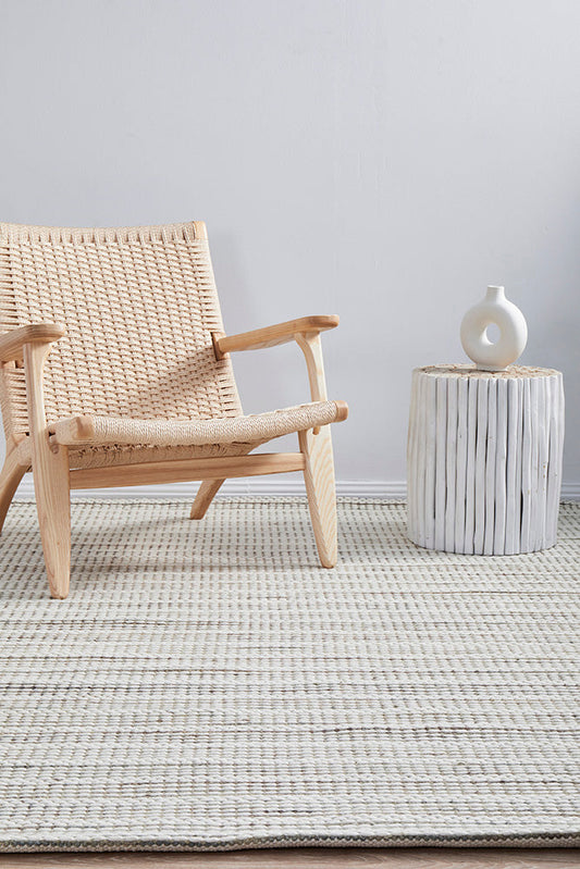 Halden Platinum Silver Wool Rug