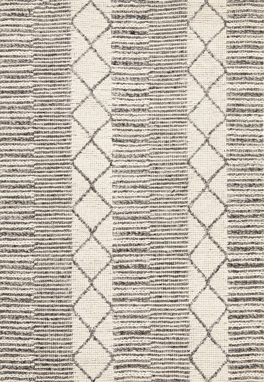 Halden Slate Beige Wool Rug