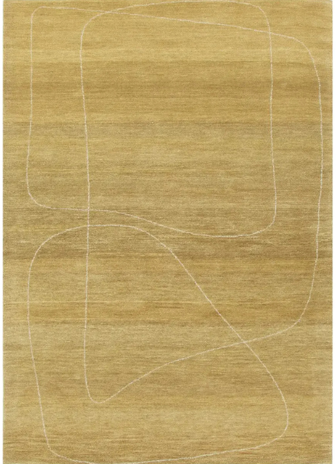 Zyren Green Wool Rug