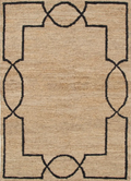 Cove Brown Black Jute Rug
