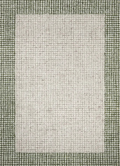 Elira Green Border Wool Rug