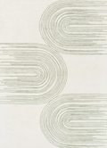 Maren Ivory Green Wool Rug