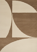 Torra Ivory Brown Wool Rug