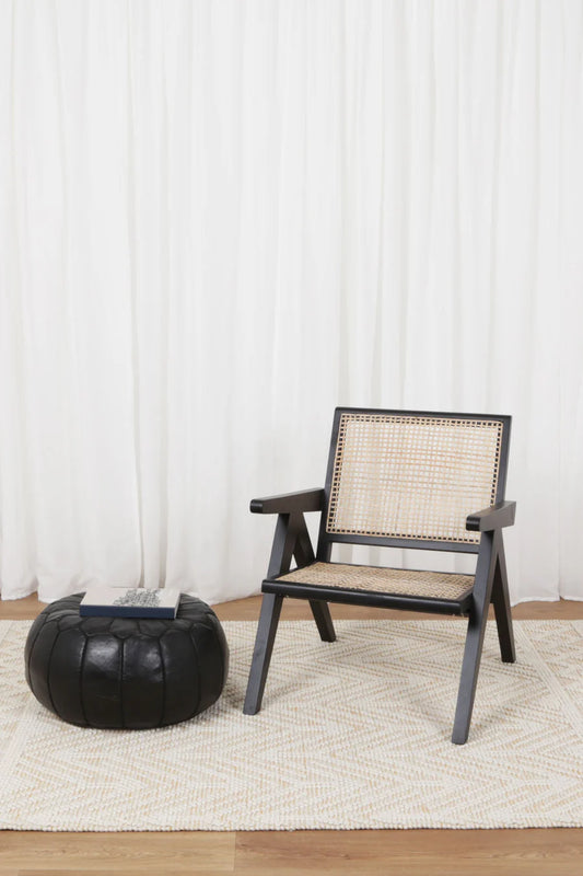 Luxe Ivory Beige Wool Rug