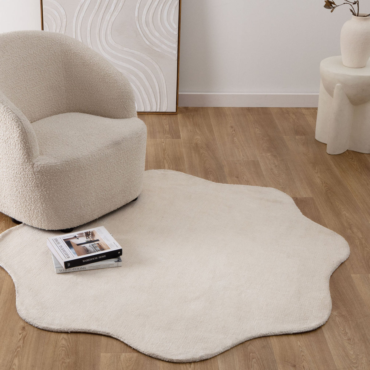 Ondella Ivory Round Rug