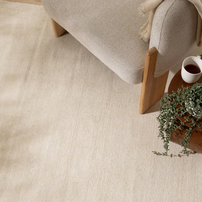 Desora Ecru Wool Rug