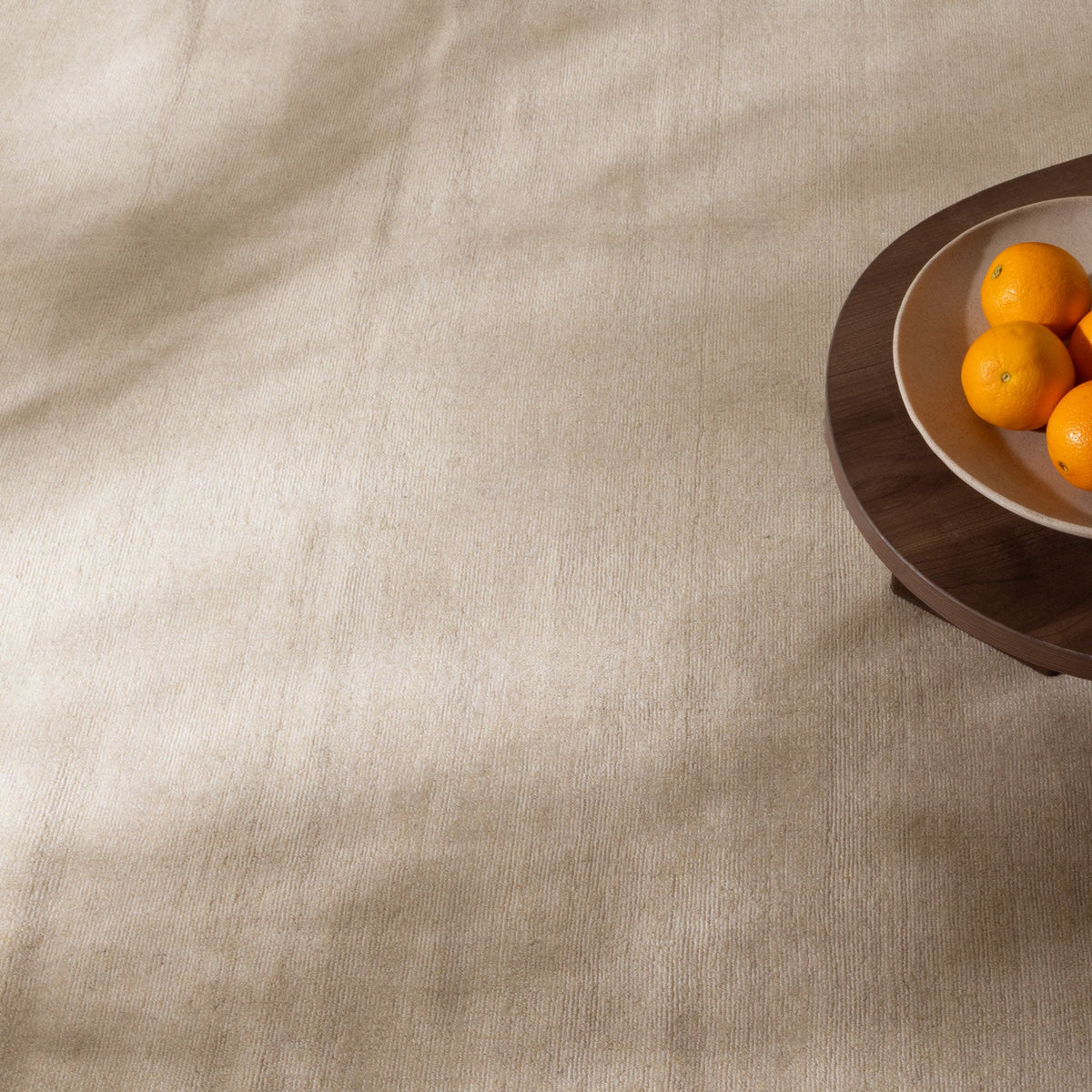 Desora Ecru Wool Rug