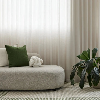 Elira Green Border Wool Rug