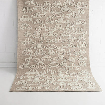 Poppy Ivory Wool Kids Rug