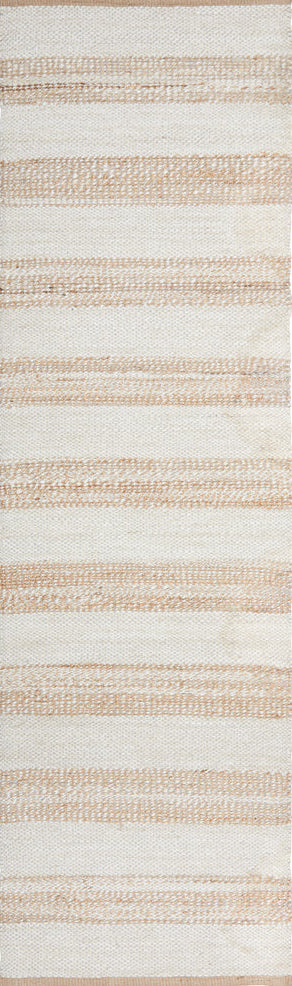 Lavelle Natural White Jute Runner Rug