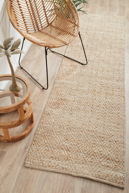 Lavelle Oat Beige Jute Runner Rug