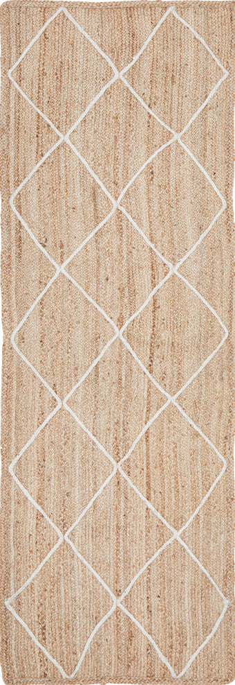 Lavelle Tusk Beige Jute Runner Rug