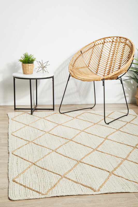 Lavelle White Jute Rug