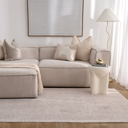 Legacy Distressed Border Beige Rug 1
