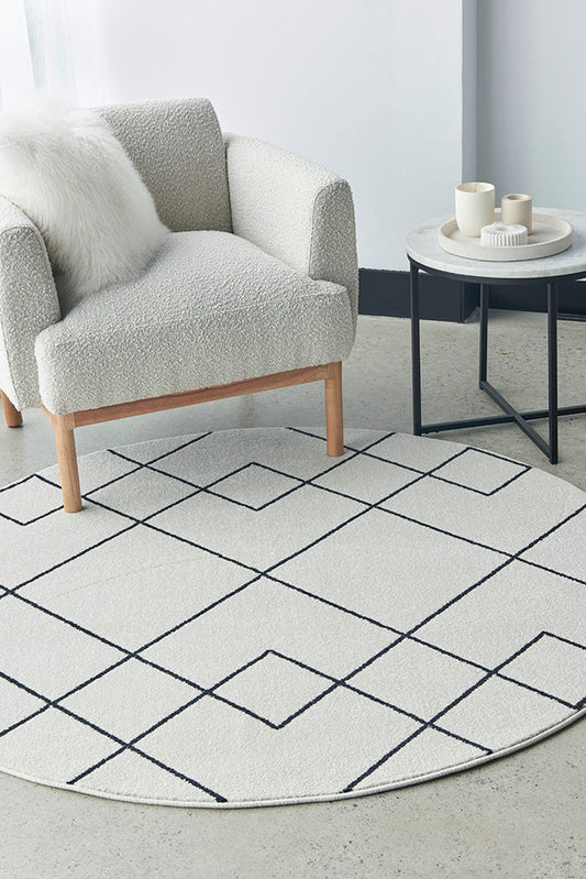 Lucera Barley Ivory Round Rug