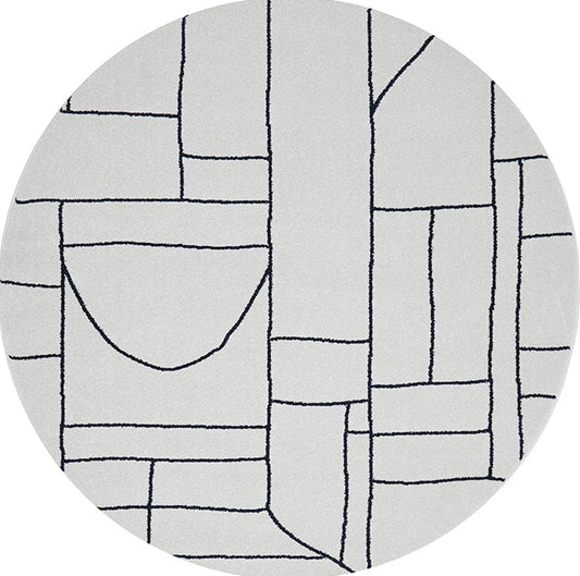 Lucera Straw Ivory Round Rug