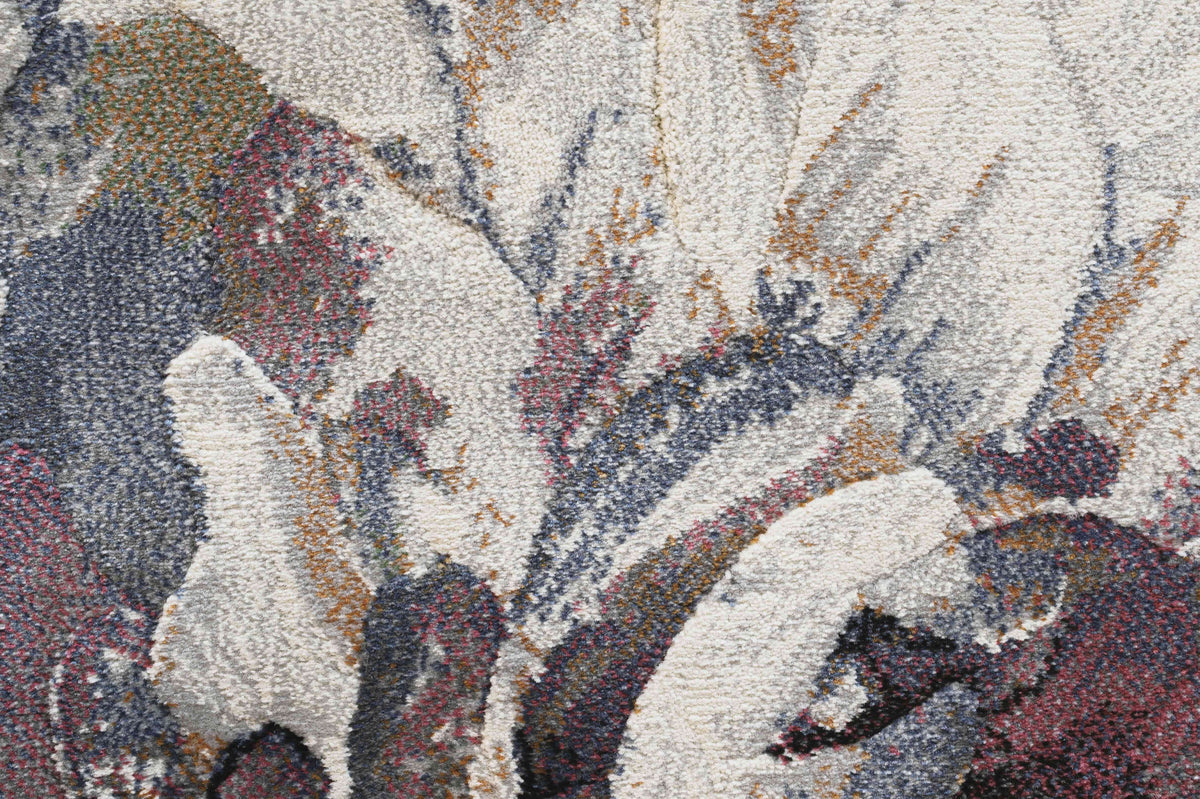 Meadow Blue Floral Rug