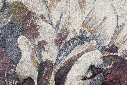 Meadow Blue Floral Rug