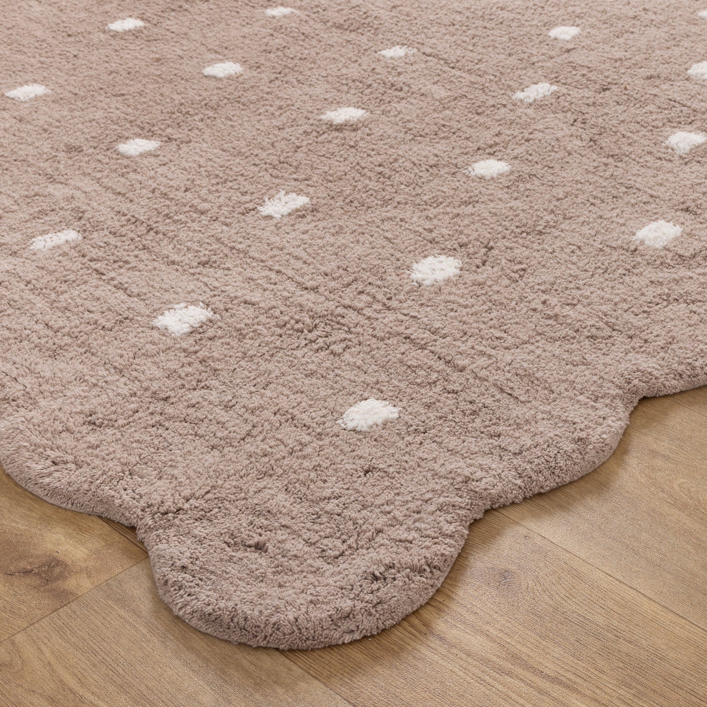 Dream Brown Round Kids Rug