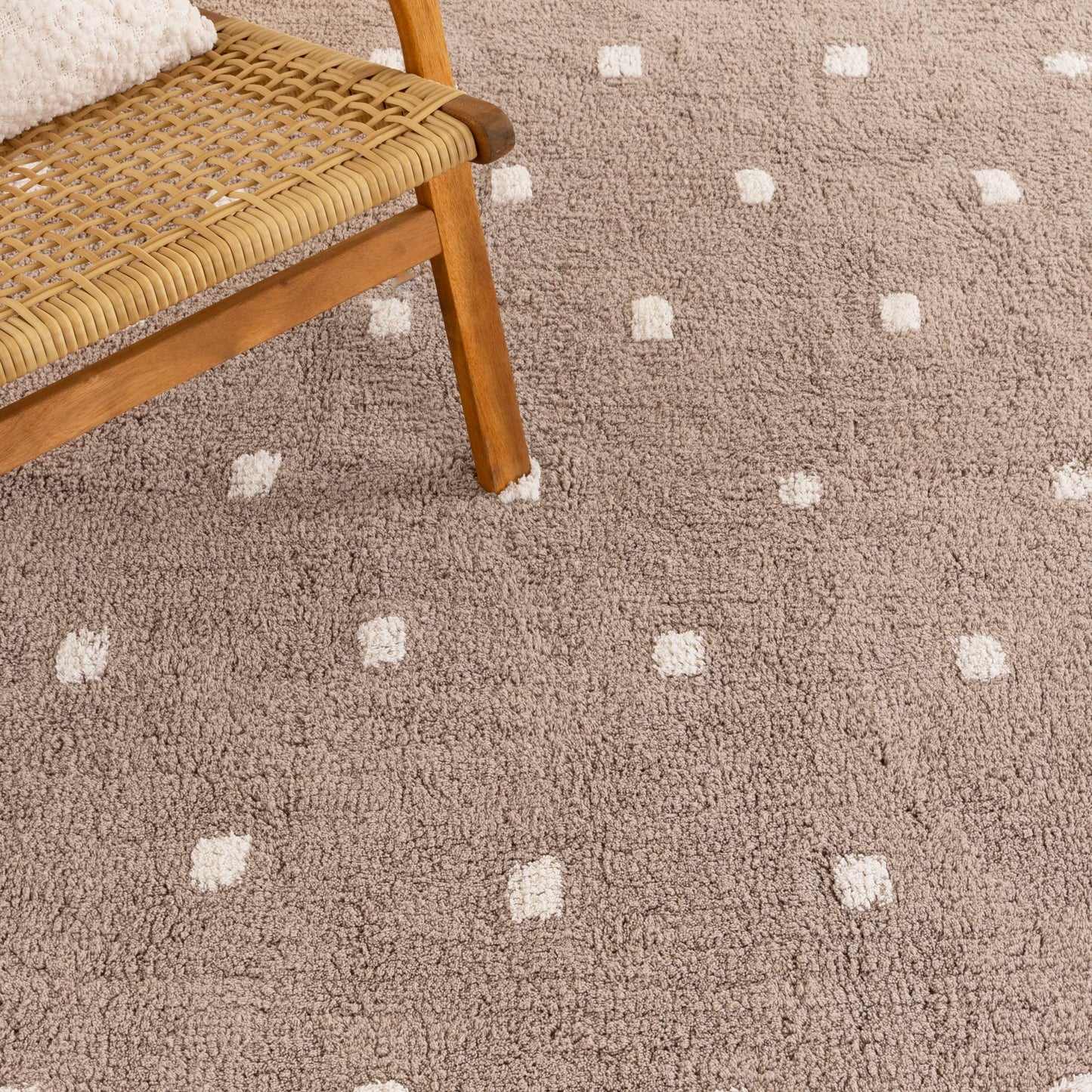 Dream Brown Round Kids Rug