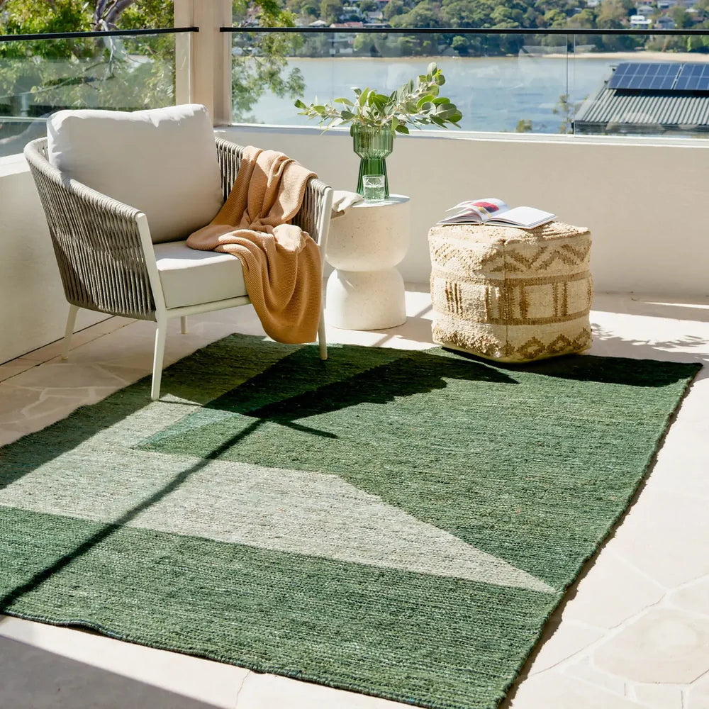 Zura Green Jute Rug