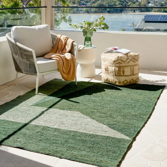 Zura Green Jute Rug