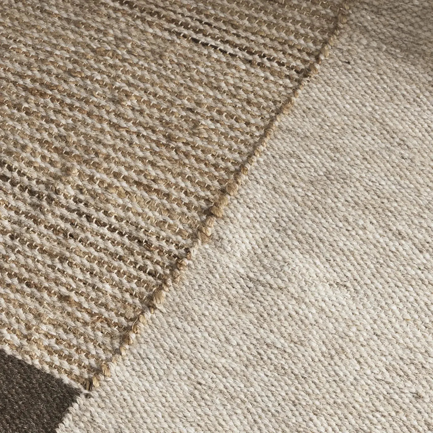 Koven Brown Wool Jute Rug