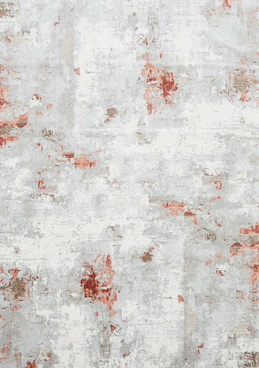Mirova Blush Pink and Silver Rug
