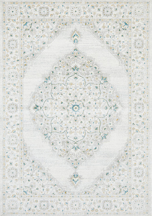 Mirova Green and Silver Rug