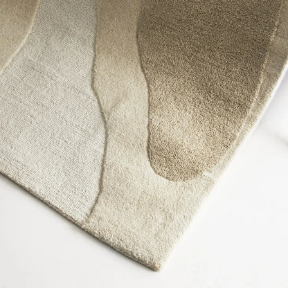 Mallee Ivory Beige Wool Rug