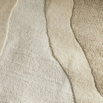 Mallee Ivory Beige Wool Rug